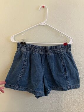 Denim Elastic-Waist Vigoss Shorts